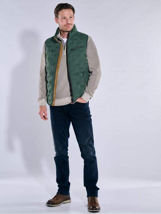 engbers Herren Steppweste regular Grün 37175