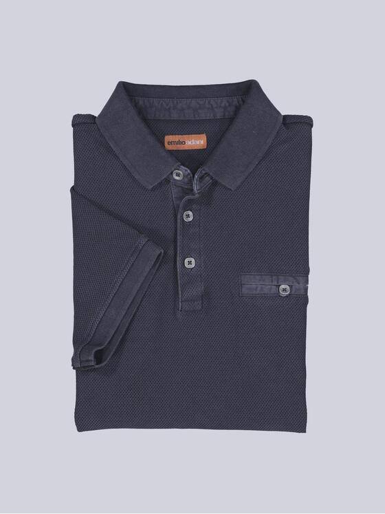 emilio adani Herren Polo-Shirt uni Blau 38958