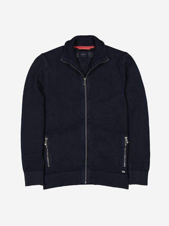 engbers Herren Cardigan regular Saphirblau 38311