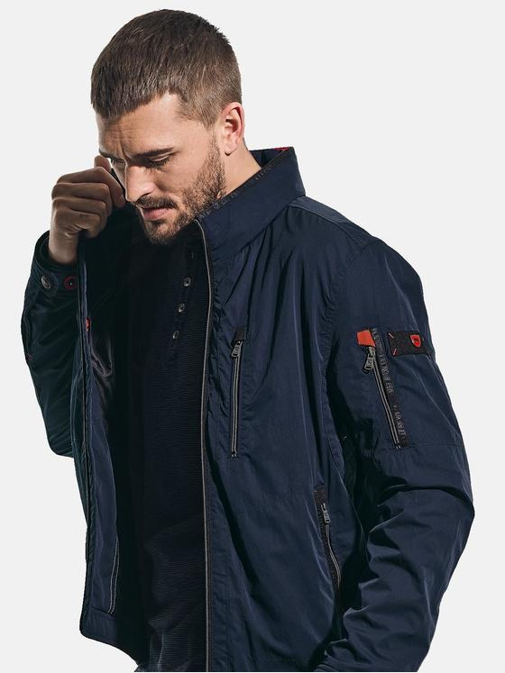 emilio adani Herren Sportive Jacke aus hochwertigem Shellmaterial Blau 30648