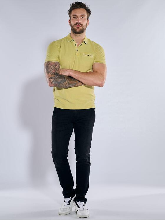 emilio adani Herren Polo-Shirt uni Gelb 36788