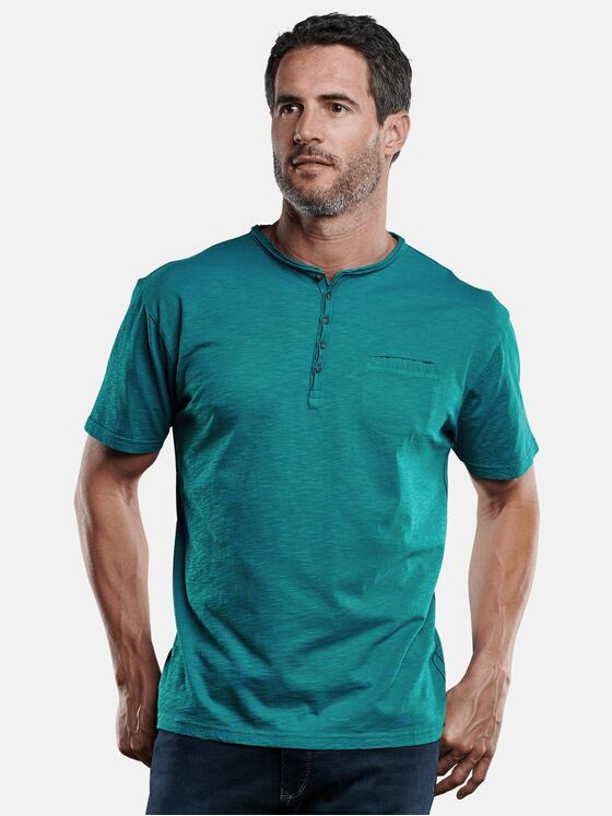 engbers Herren Henley T-Shirt Petrol 28912