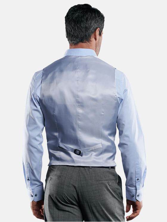 engbers Herren Stilvolle karierte Anzugweste Anthrazit 29033