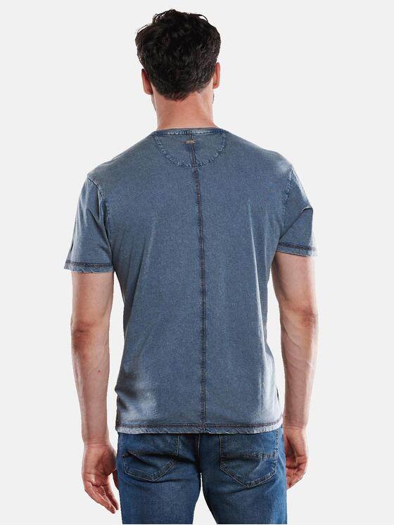 engbers Herren T-Shirt rundhals Mittelblau 31794