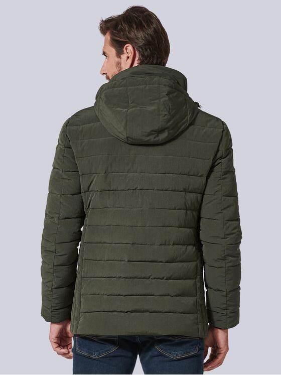 engbers Herren Steppjacke mit abnehmbarer Kapuze Grün 35435