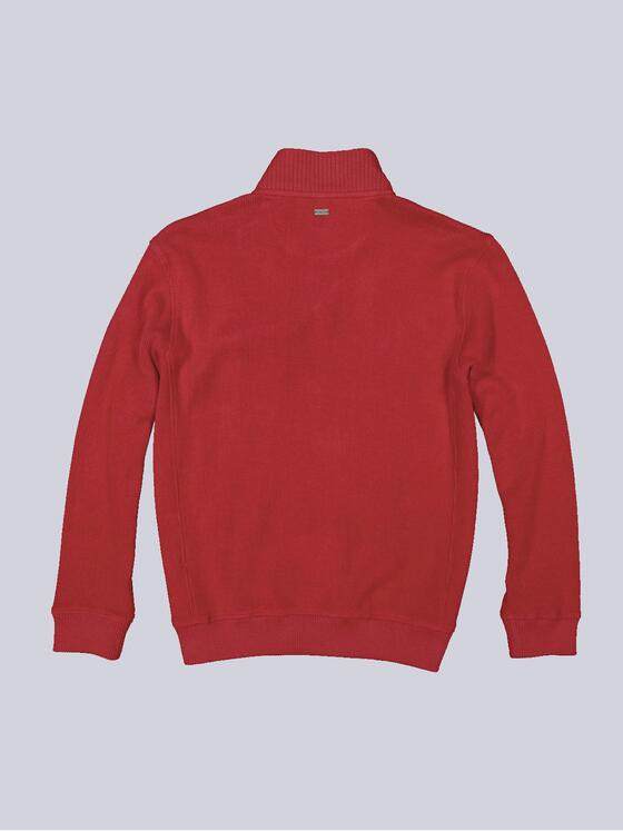 engbers Herren Sweatshirt mit Knopfleiste Rot 35642