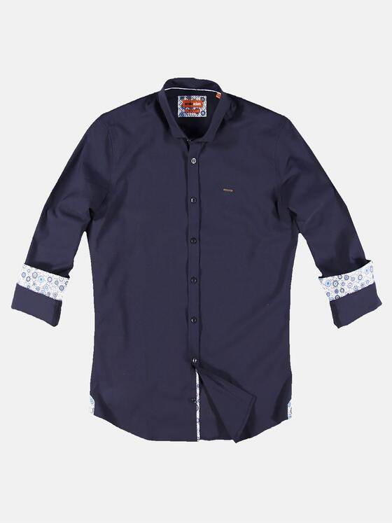 emilio adani Herren Smartes Langarmhemd Blau 31005