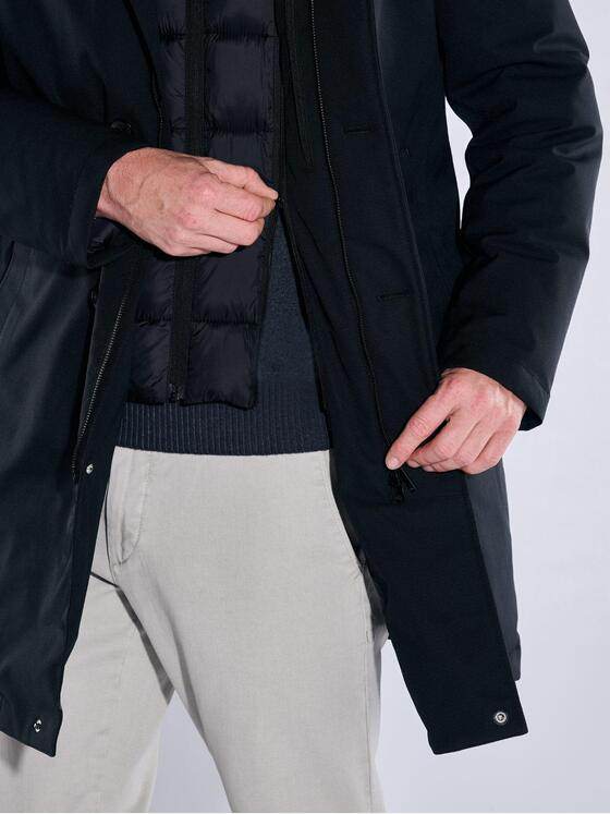 ENGBERS GERMANY Herren Mantel mit Funktionsdetails Saphirblau 37408