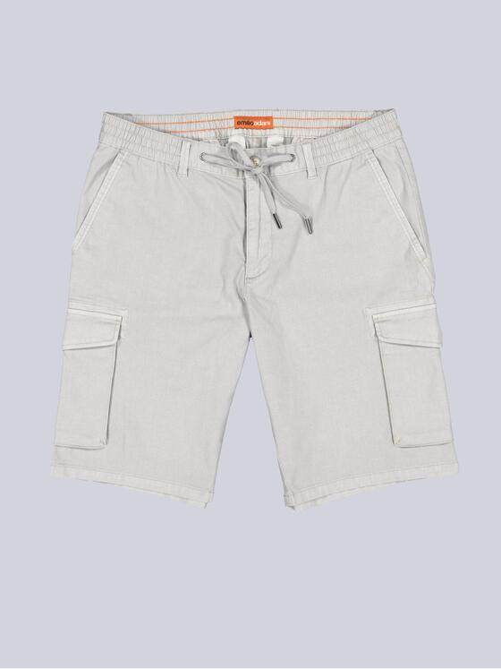 emilio adani Herren Cargo-Bermuda mit Tunnelzug Grau 39006