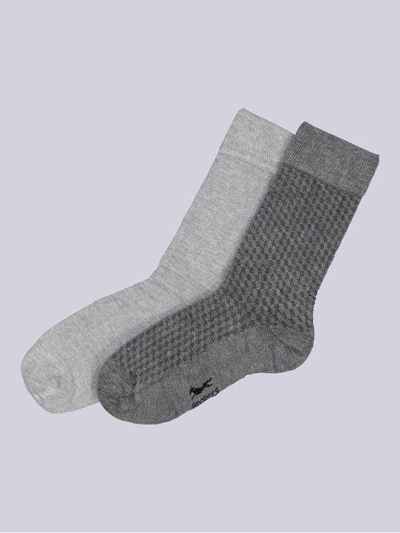 engbers Herren Socke gemustert Grau 39851