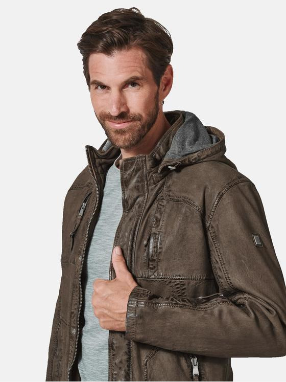 engbers Herren Lederjacke regular Braun 35191