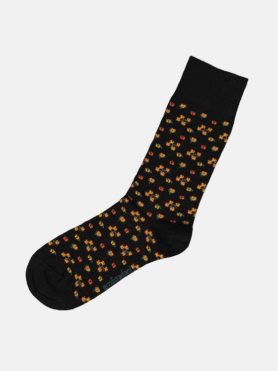 emilio adani Herren Socke mit Softbund Orange 34054