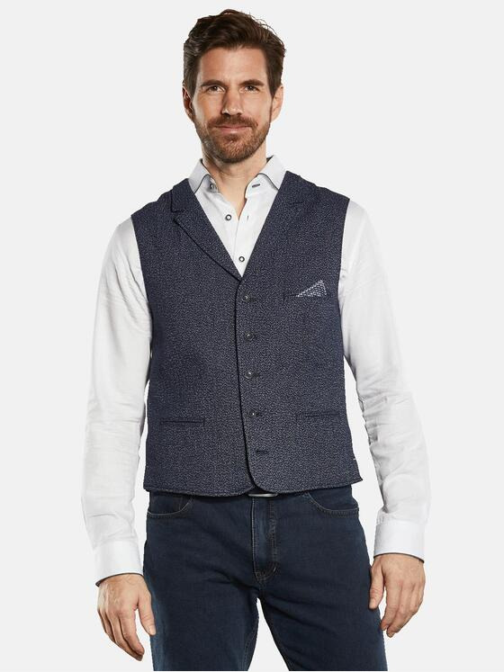engbers Herren Sakko-Weste regular Blau 34301
