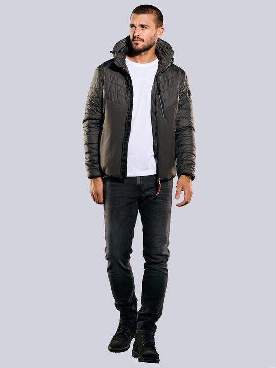 emilio adani Herren Jacke mit abnehmbarer Kapuze Grau 35254