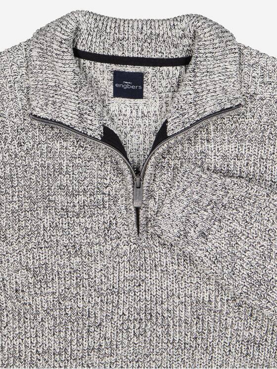 engbers Herren Pullover mit Troyerkragen Schwarz 37618