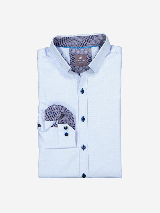 engbers Herren Langarm-Hemd "My Favorite" Hellblau 34856