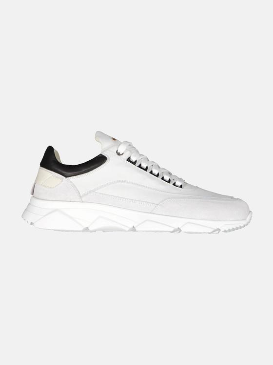 emilio adani Herren Sneaker aus Nubuk-Leder Weiß 34483