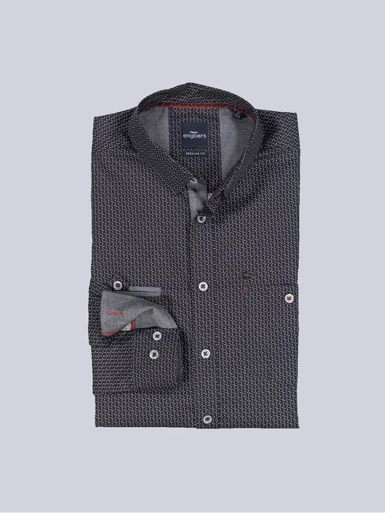 engbers Herren Hemd langarm Schwarz 36159
