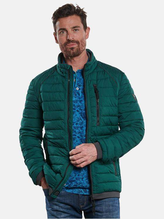 engbers Herren Steppjacke mit Bündchen Petrolgruen 32580