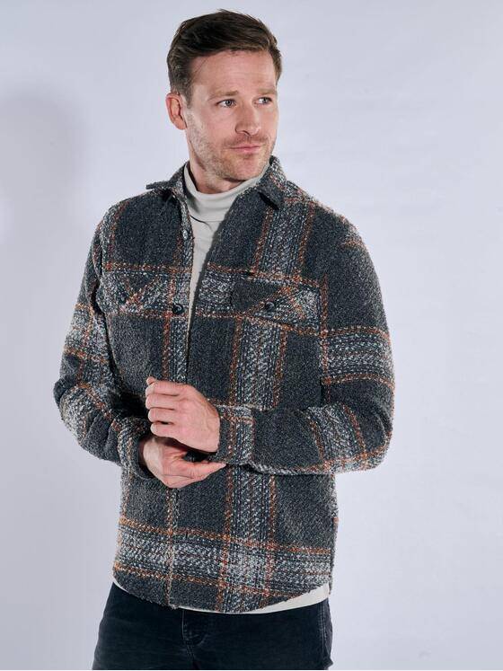 engbers Herren Overshirt in Teddy-Qualität Rostorange 39469