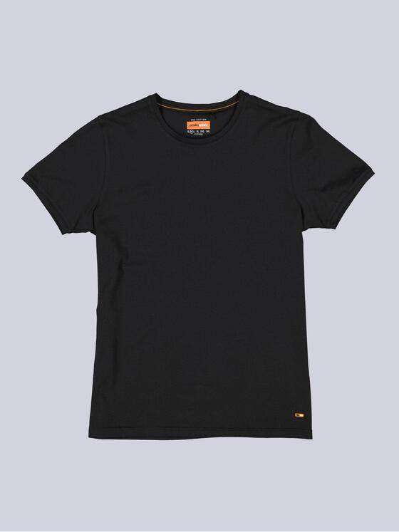 emilio adani Herren Basic-Shirt "My Favorite" Schwarz 35989