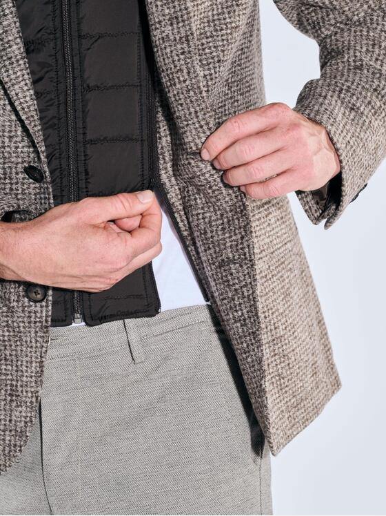 ENGBERS GERMANY Herren Sakko mit heraustrennbarem Inlet Dunkelbraun 39511