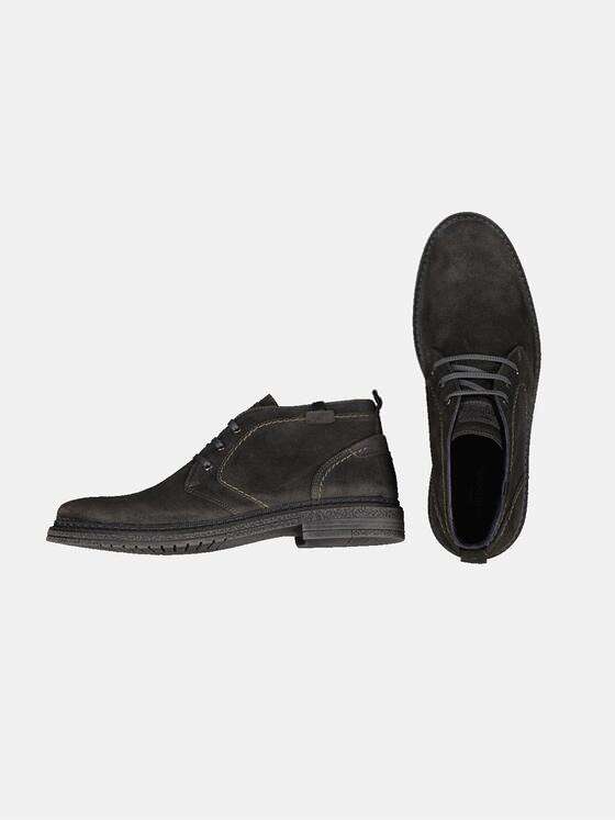 engbers Herren Lederboot mit Strukturprägung Kieselgrau 33605