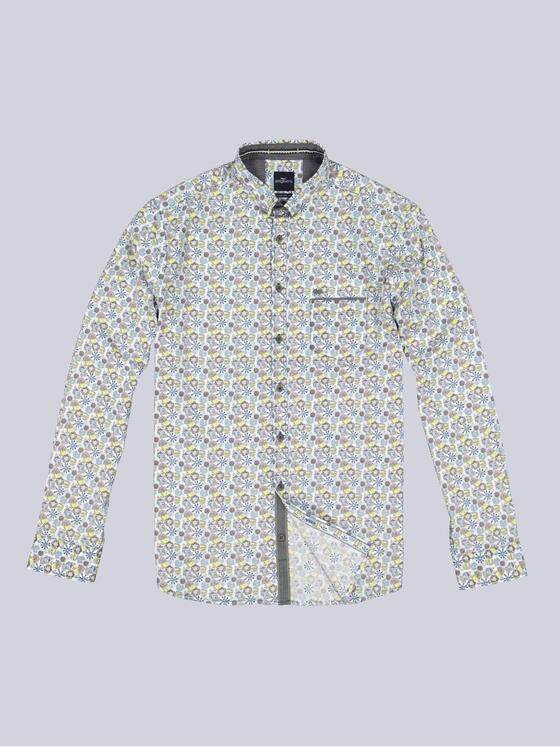 engbers Herren Langarm-Hemd aus nachhaltiger Baumwolle Limonengelb 34088