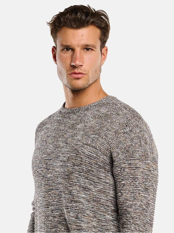 engbers Herren Pullover strukturiert Schwarzbraun 33710