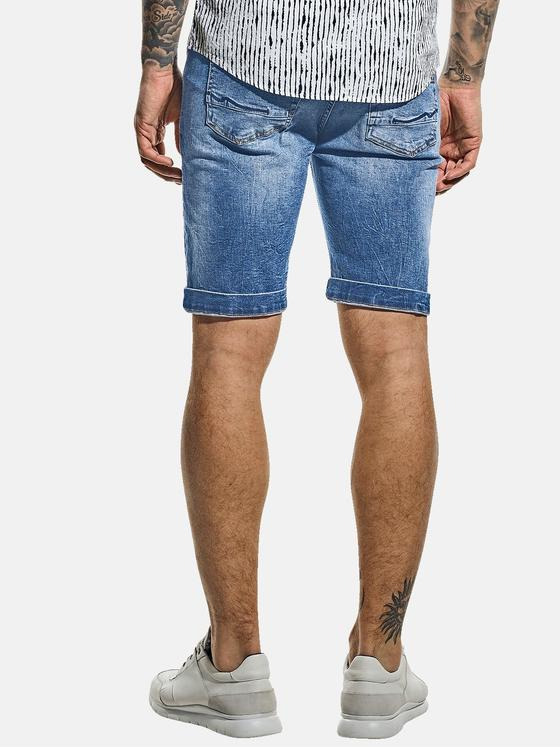 emilio adani Herren High-Stretch Short Blau 31141