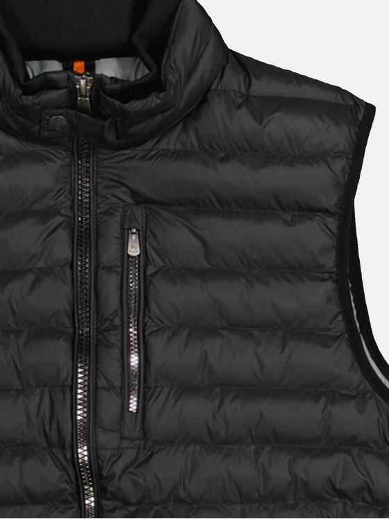 emilio adani Herren Steppweste regular Schwarz 36499