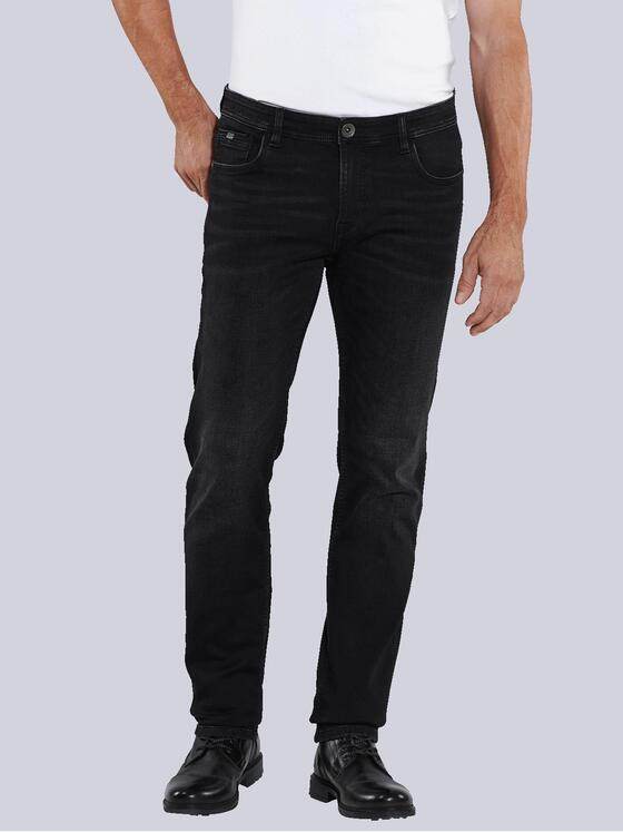 engbers Herren Superstretch-Jeans slim fit Schwarz 35414