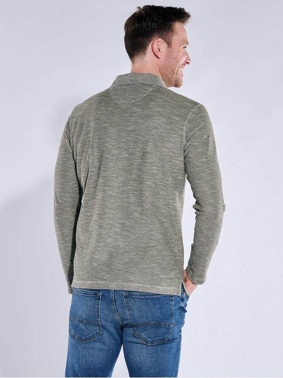 engbers Herren Langarm-Shirt strukturiert Braunbeige 38340