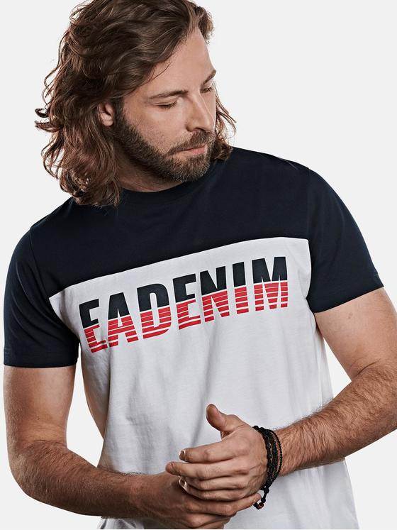 emilio adani Herren Rundhals T-Shirt Weiß 27785