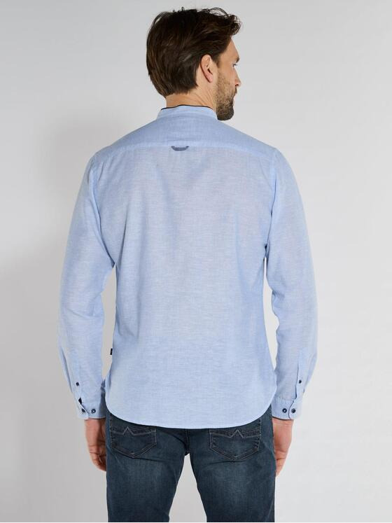 engbers Herren Langarm-Hemd uni Hellblau 36543