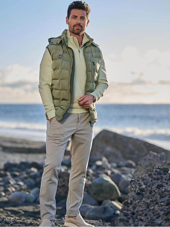 ENGBERS GERMANY Herren Steppweste mit Sorona Padding Hellgruen 38416