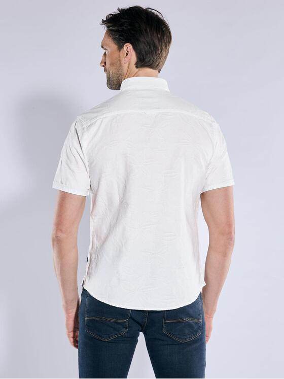 engbers Herren Kurzarm-Hemd gemustert Naturweiss 38489