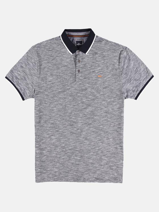 engbers Herren Polo-Shirt in Jaquard-Optik Brilliantblau 32043