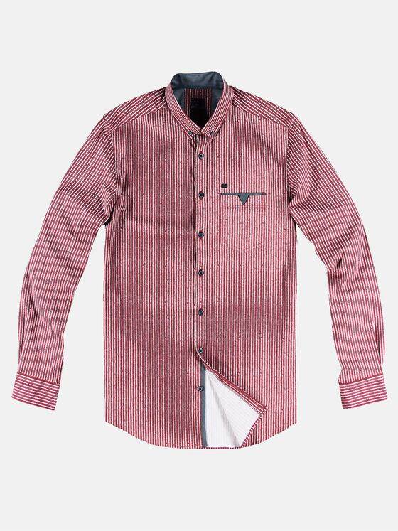 engbers Herren Hemd mit Comfort-Stretch-Anteil Bordeaux 30960