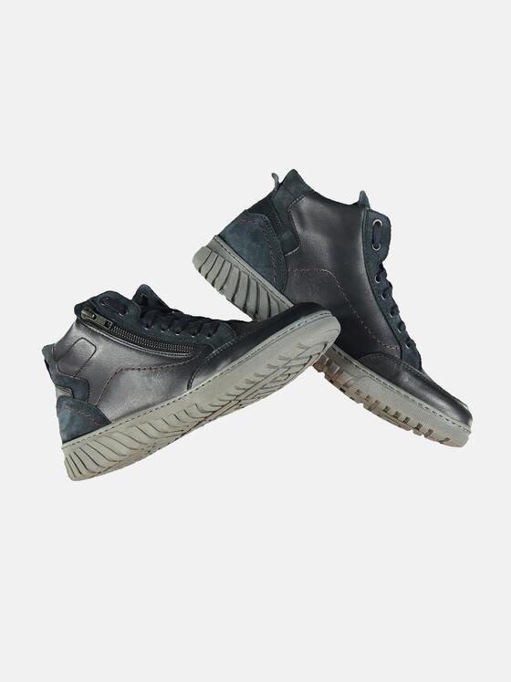 engbers Herren High-Sneaker mit Reißverschluss Saphirblau 31942