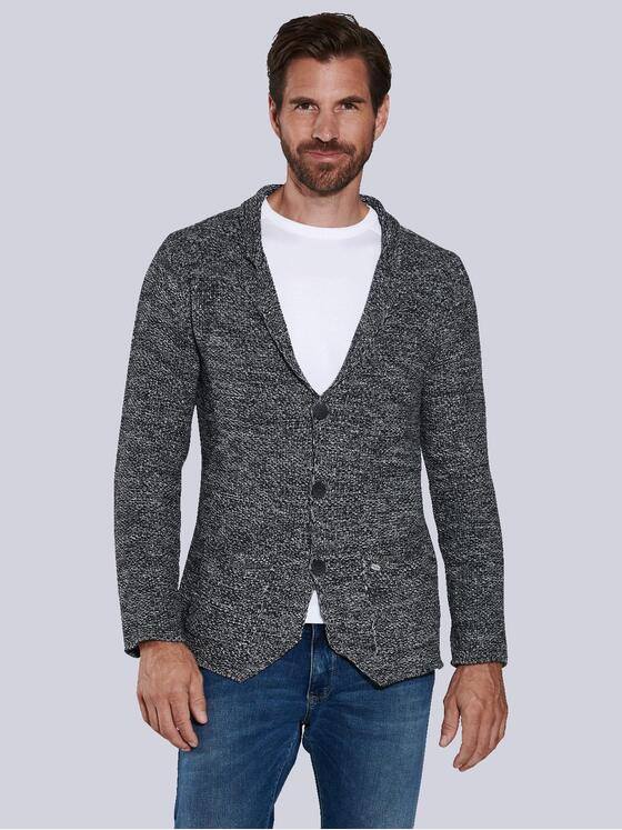 engbers Herren Strick-Sakko regular Grau 36139