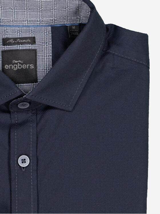 engbers Herren Langarm-Hemd "My Favorite" Blau 36310