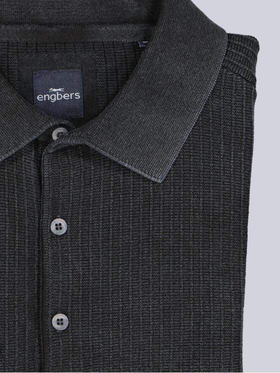 engbers Herren Strick Polo-Shirt Anthrazit 38563