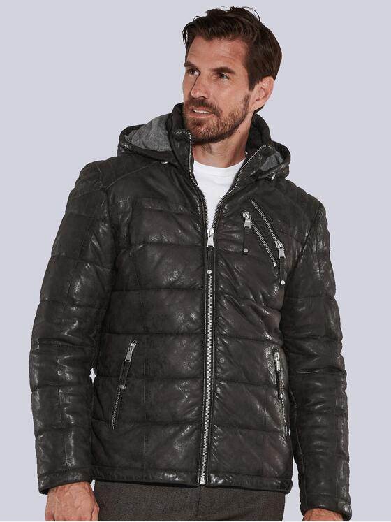 engbers Herren Lederjacke regular Braun 35447