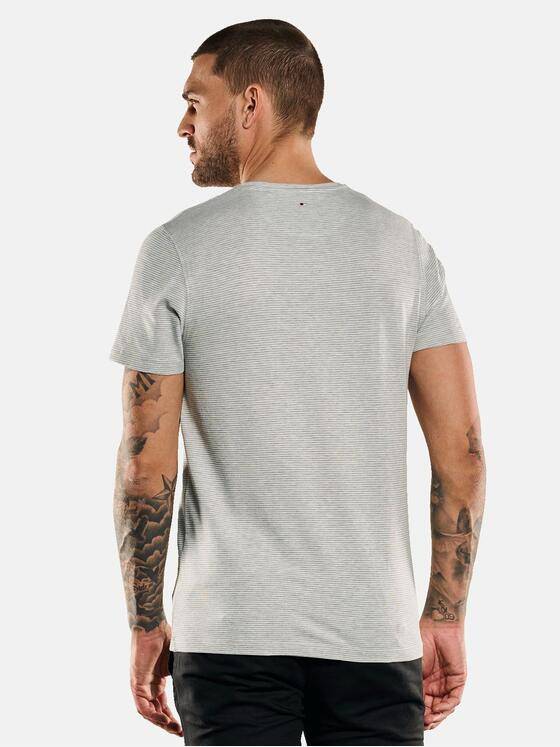 emilio adani Herren T-Shirt gestreift Grau 33273