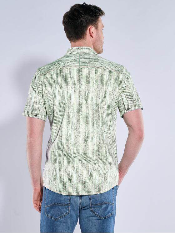 engbers Herren Kurzarm-Hemd gemustert Hellgruen 39035