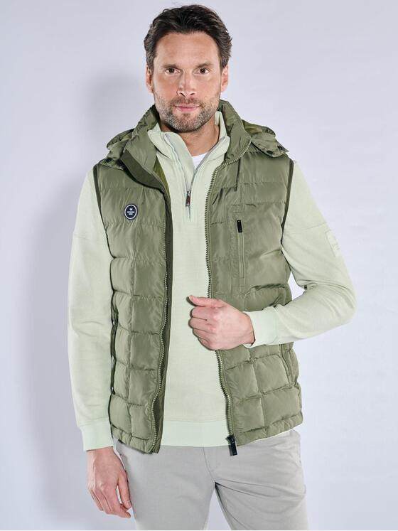 ENGBERS GERMANY Herren Steppweste mit Sorona Padding Hellgruen 38416