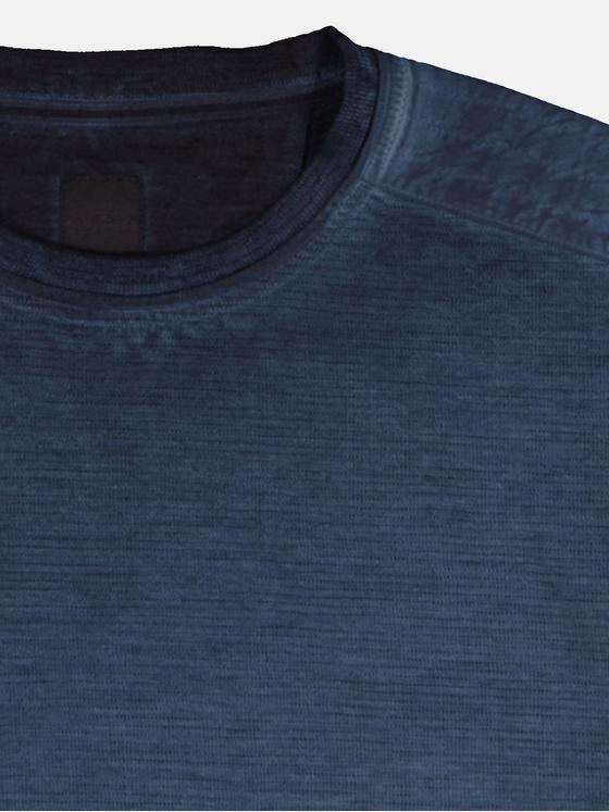 engbers Herren Langarm-Shirt strukturiert Blau 36357