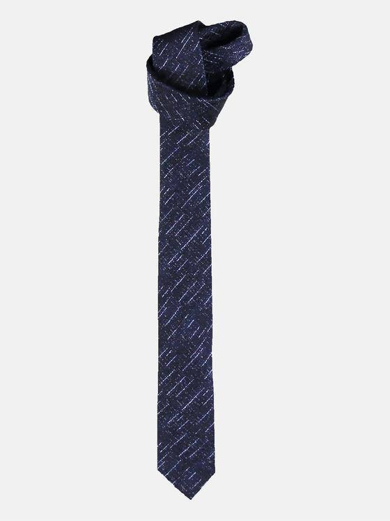 emilio adani Herren Gemusterte Krawatte Blau 30485