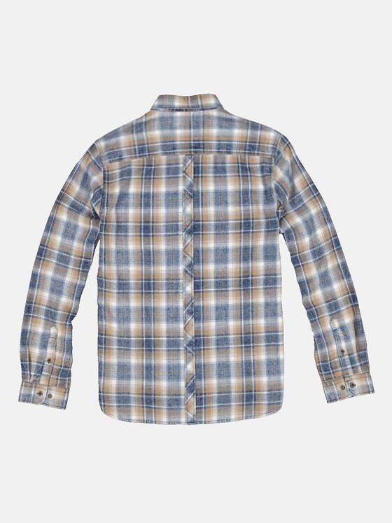 engbers Herren Langarm-Hemd gemustert Ockergelb 33462